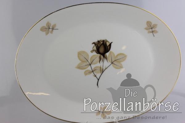 Fleischplatte 33 cm - Rosenthal - Form 2000 - Schattenrose