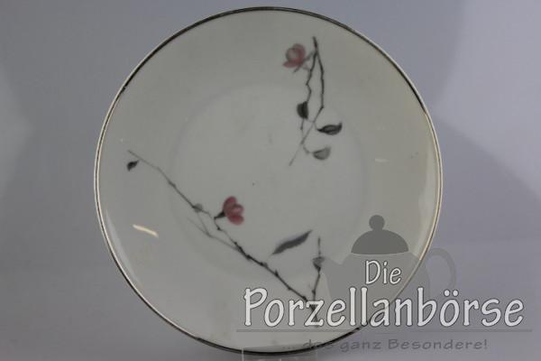 Kuchenteller - Rosenthal - Form 2000 - Japanischer Blütenzweig platin
