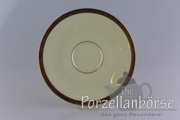 Untertasse für Teetasse - Heinrich - Anmut - Creme/Gold breit