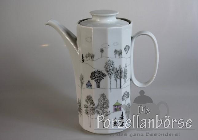 Rosenthal Kaffeekanne 6 Personen 23 cm Polygon Winterreise v