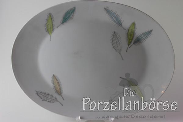 Fleischplatte 33 cm - Rosenthal - Form 2000 - bunte Blätter
