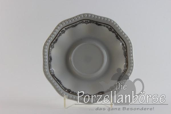 Untertasse für Teetasse - Rosenthal - Kranzkante Schwarz