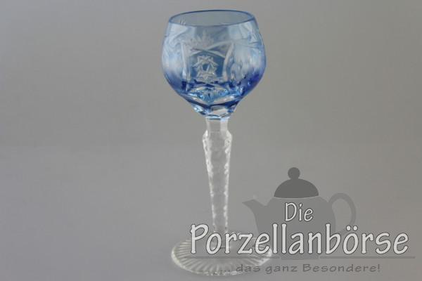 Schnapsglas - Traube - hell blau