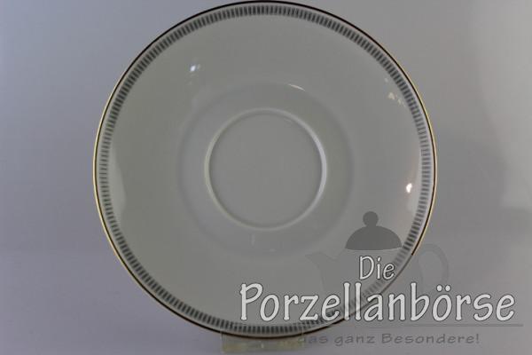 Untertasse für Suppentasse - Rosenthal - Form 2000 - Graue Rechtecke