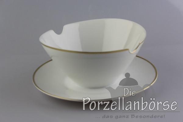 Sauciere - Rosenthal - Form 2000 - polierter Goldrand
