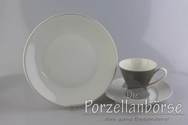 Kaffeegedeck - Rosenthal - Form 2000 - uni grau