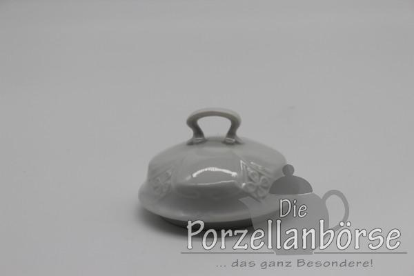 Deckel für Zuckerdose - Tirschenreuth - Fortuna - weiß
