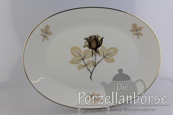 Fleischplatte 28,5 cm - Rosenthal - Form 2000 - Schattenrose