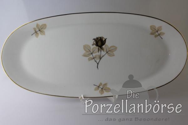 Königskuchenplatte oval - Rosenthal - Form 2000 - Schattenrose