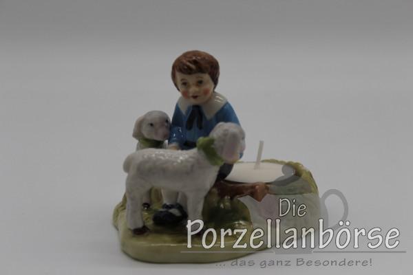 Teelichthalter Junge mit Schäfchen - Villeroy & Boch - Farmers Spring Decoration