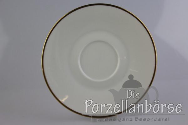 Untertasse für Suppentasse - Rosenthal - Form 2000 - polierter Goldrand