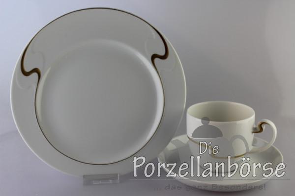 Kaffeegedeck 3 tlg. - Rosenthal - Asimmetria - Weiß