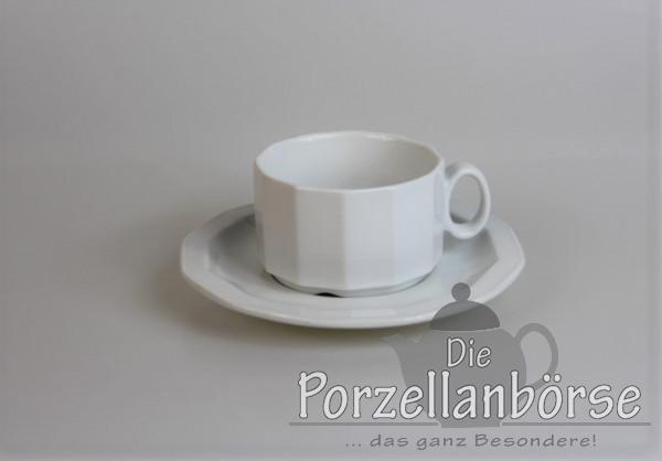 Teetasse 2 tlg. - Rosenthal - Polygon - Hotelgeschirr - Weiß