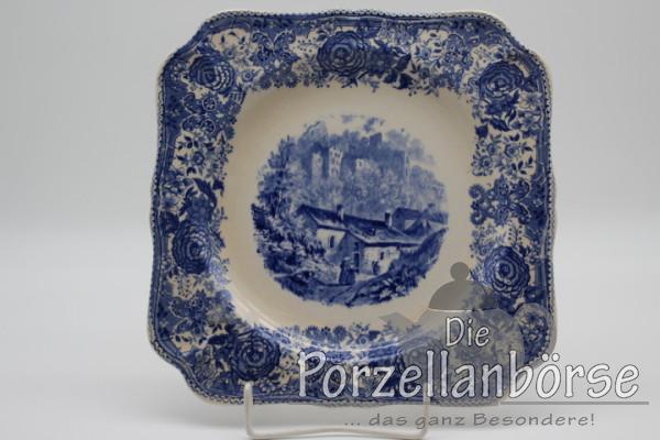 eckige Platte 25,5 cm - Villeroy & Boch - Burgenland blau