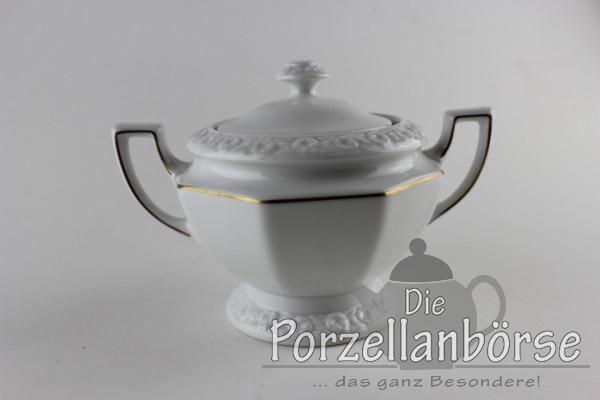 Zuckerdose - Rosenthal - Goldlinie