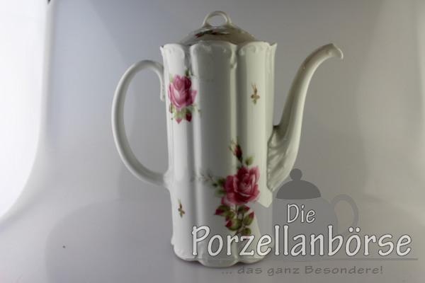 Kaffeekanne - Rosenthal - rote Rose