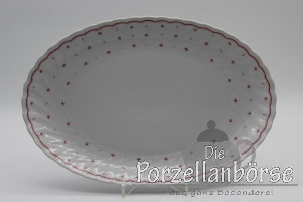 Fleischplatte 32 cm - Seltmann Weiden - Regina - Mücke rot