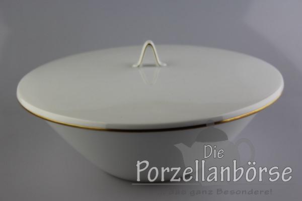 Deckelschüssel - Rosenthal - Form 2000 - polierter Goldrand