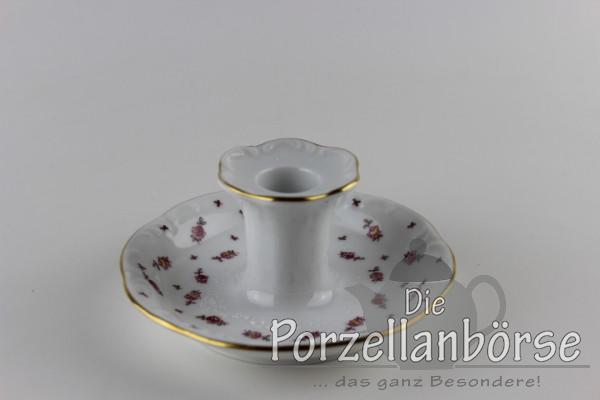 Kerzenständer - Rosenthal - Blütenteppich mit Goldrand