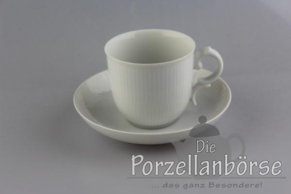 große Kaffeetasse 2 tlg. - Heinrich - Residenz / weiß