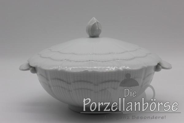 Deckelschüssel - Giraud Limoges - Corail - weiß