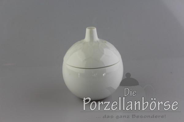 Zuckerdose - Rosenthal - Lotus weiß