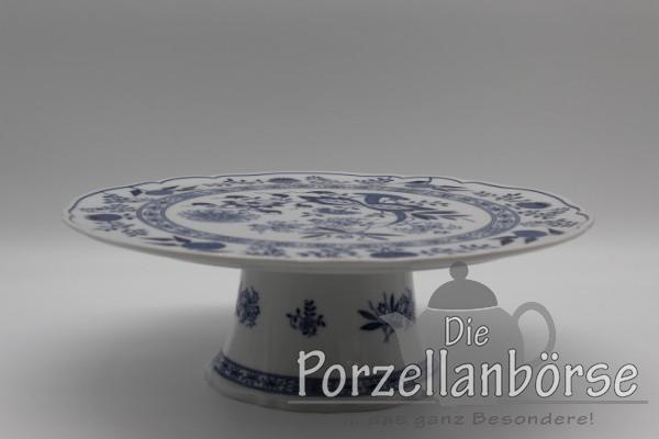 Tortenplatte mit Fuß - Hutschenreuther - Zwiebelmuster