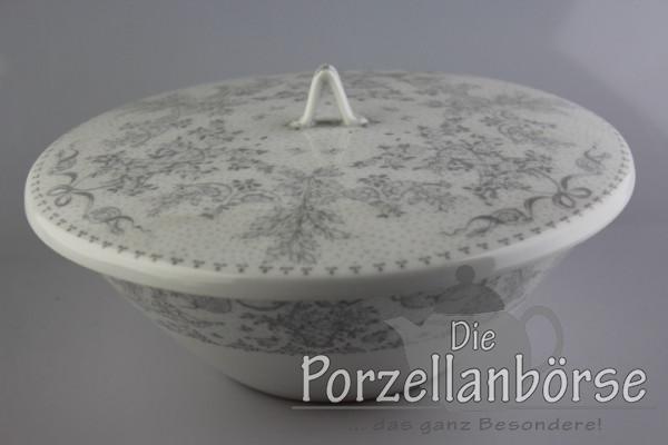 Deckelschüssel - Rosenthal - Form 2000 - Idyll grau