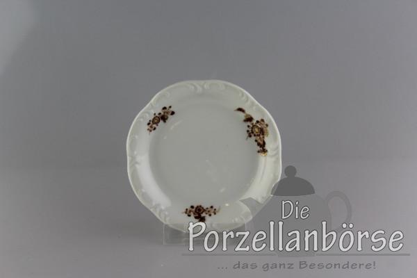 Gebäcktellerchen Ø 11,5 cm - Rosenthal - braune Blüte