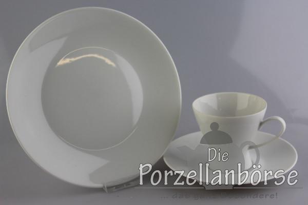 Kaffeegedeck 3 tlg. - Rosenthal - Form 2000 - Weiß