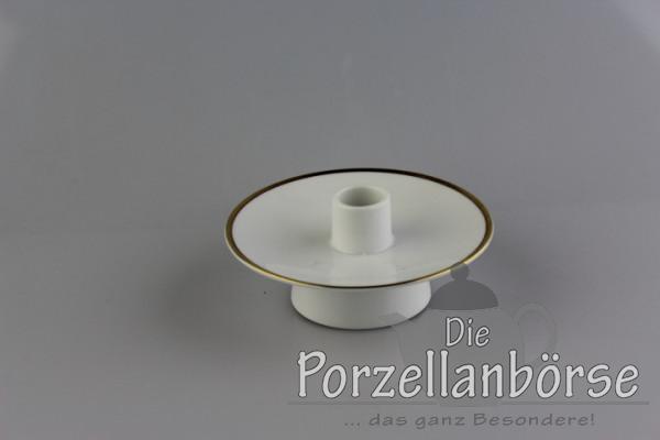 Kerzenhalter - Rosenthal - Form 2000 - polierter Goldrand